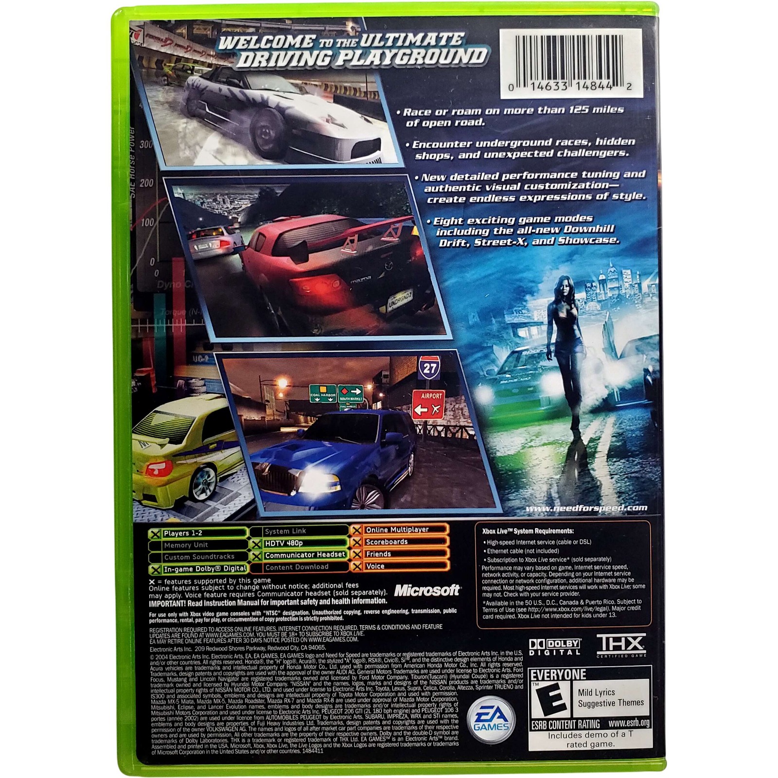 Need For Speed Underground 2 – Microsoft Xbox Pristine Tested Authentic