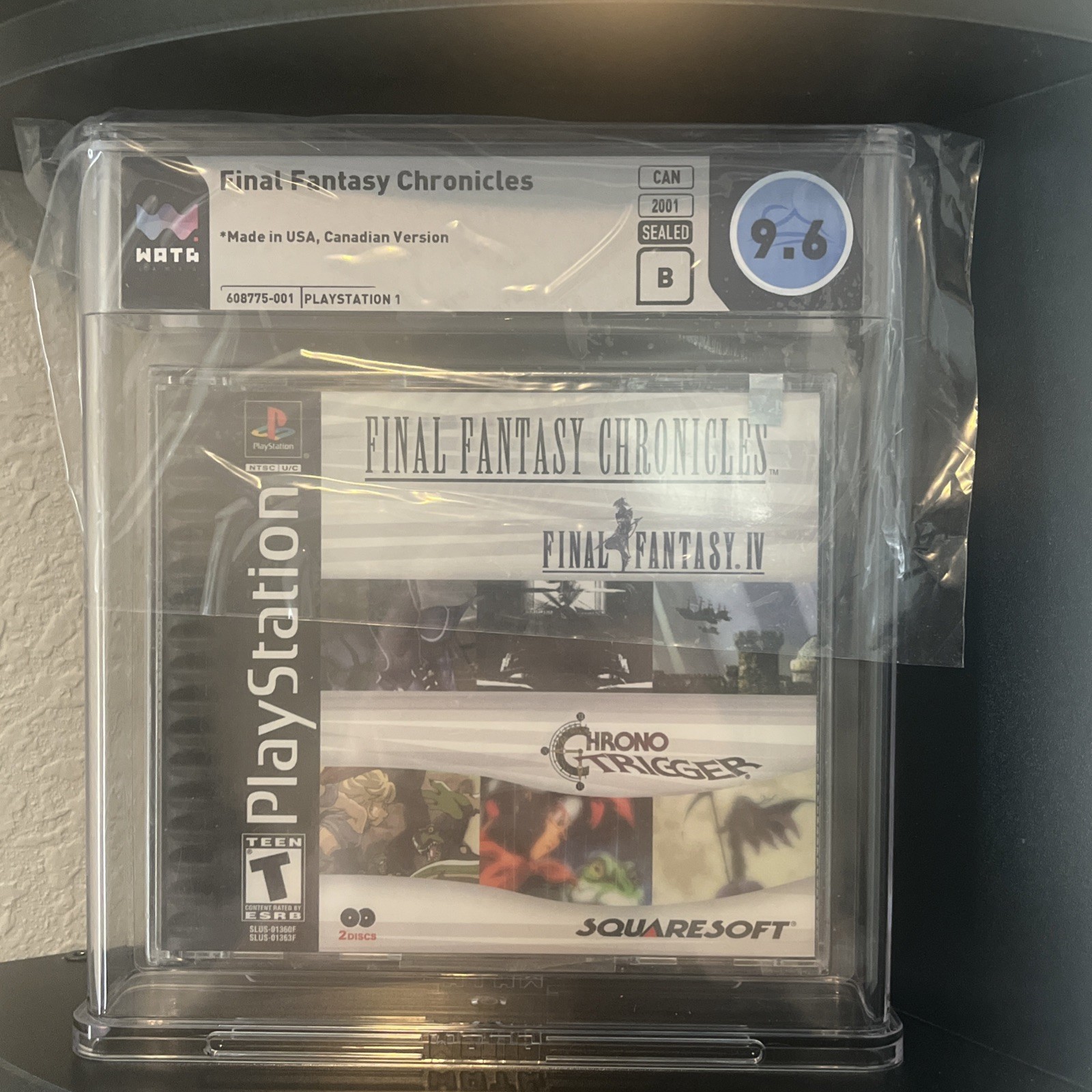 Final Fantasy Chronicles PS1 2001 Sealed Graded Wata 9.6 B Canadian Release