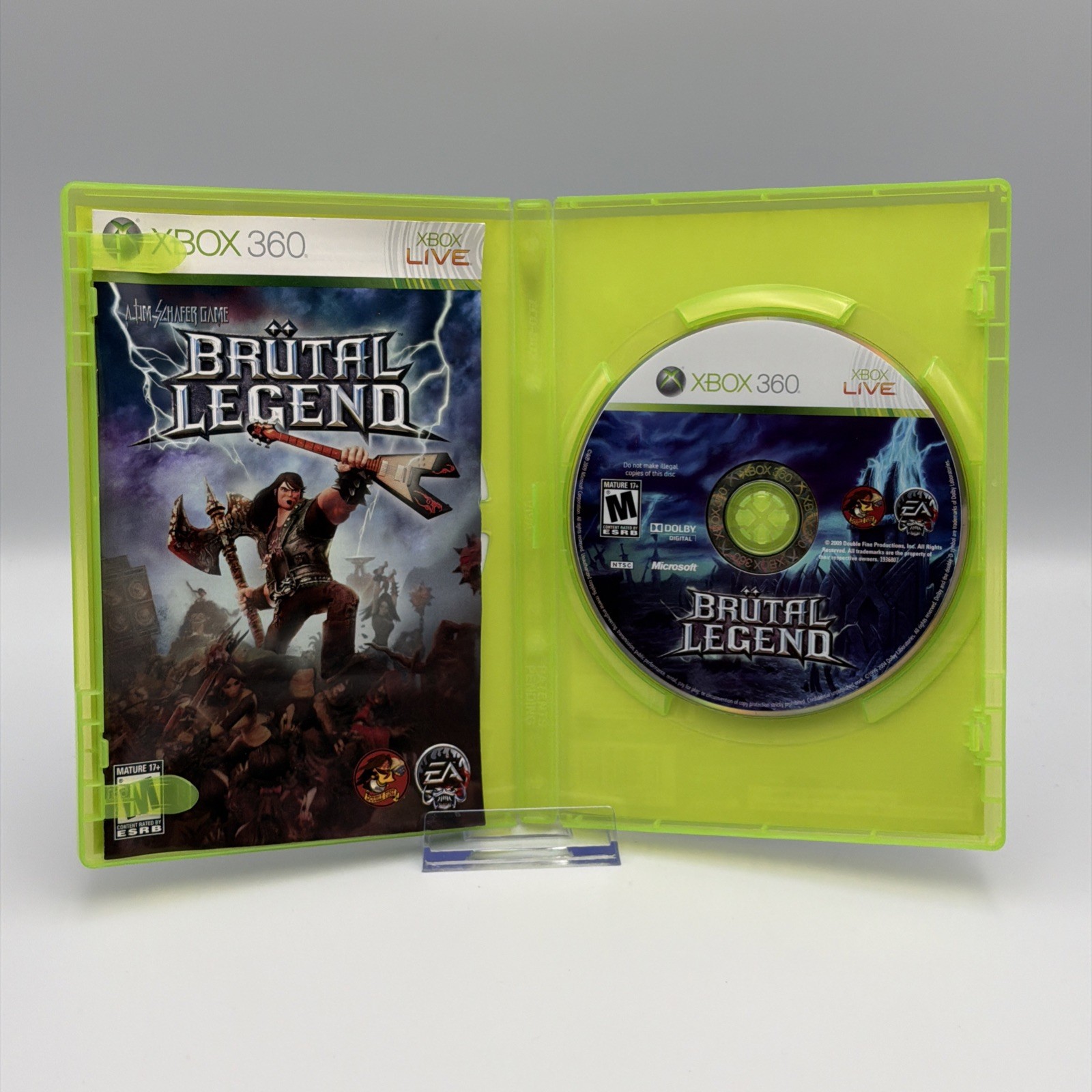 Brutal Legend (Microsoft Xbox 360, 2009) Complete CIB w/ Manual Tested Works