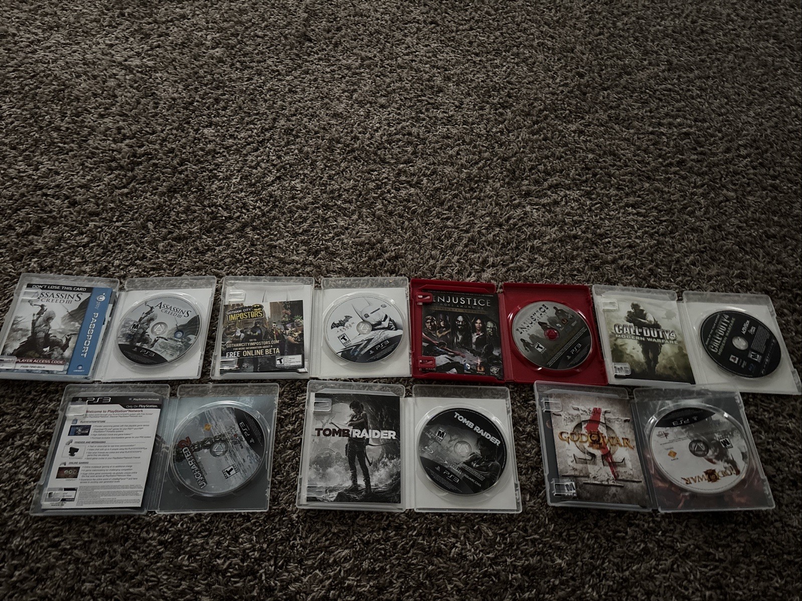 Lot of 7 Playstation 3 video games, used, tested .