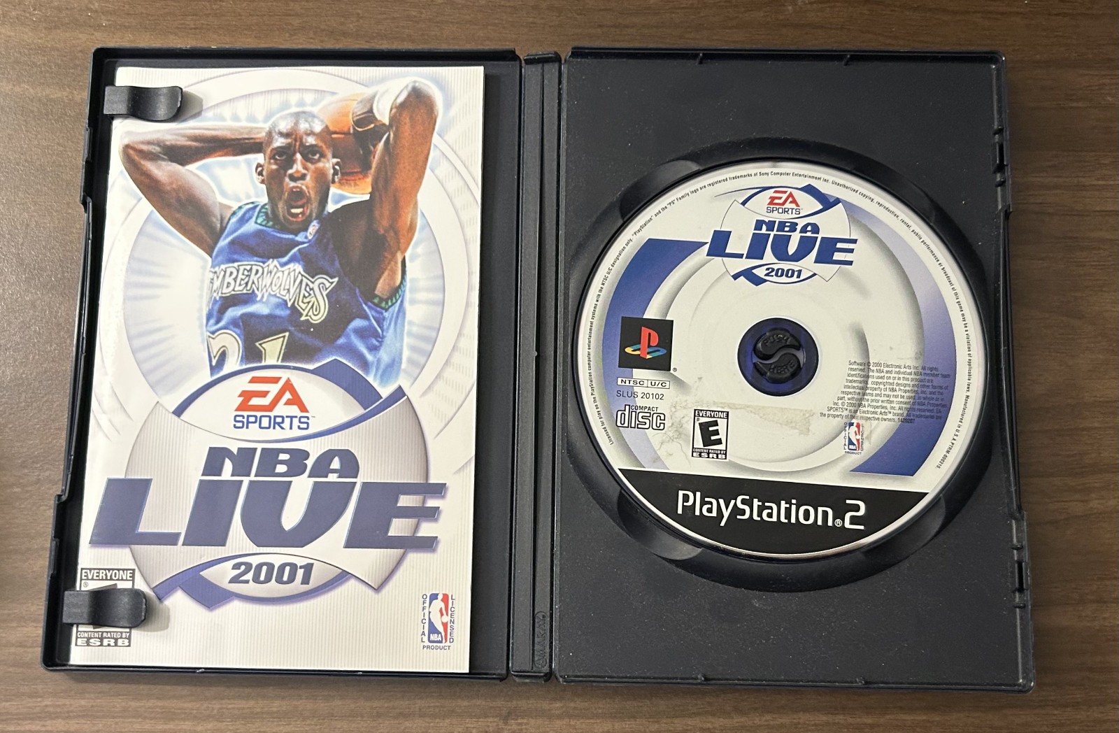 NBA Live 2001 (Sony PlayStation 2, 2001) CIB w/Manual