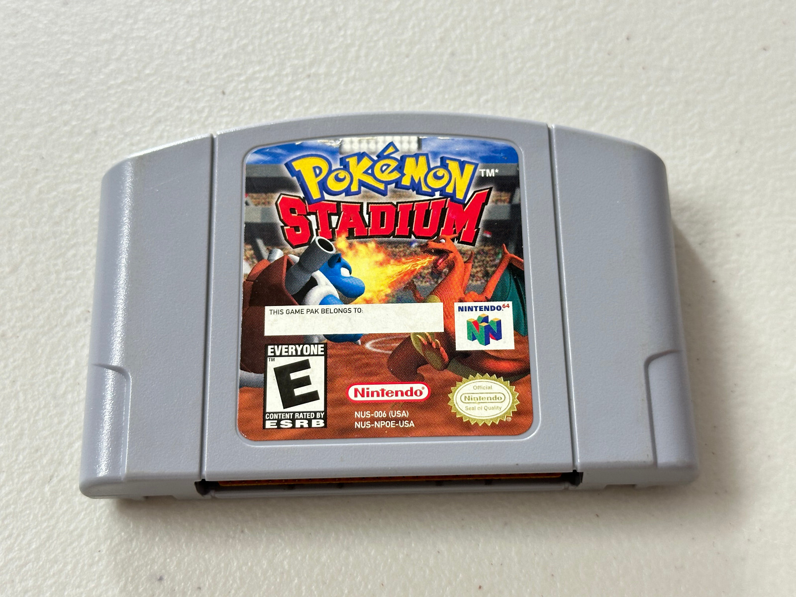 Pokemon Stadium (Nintendo 64 N64) Complete w/Transfer Pak Authentic