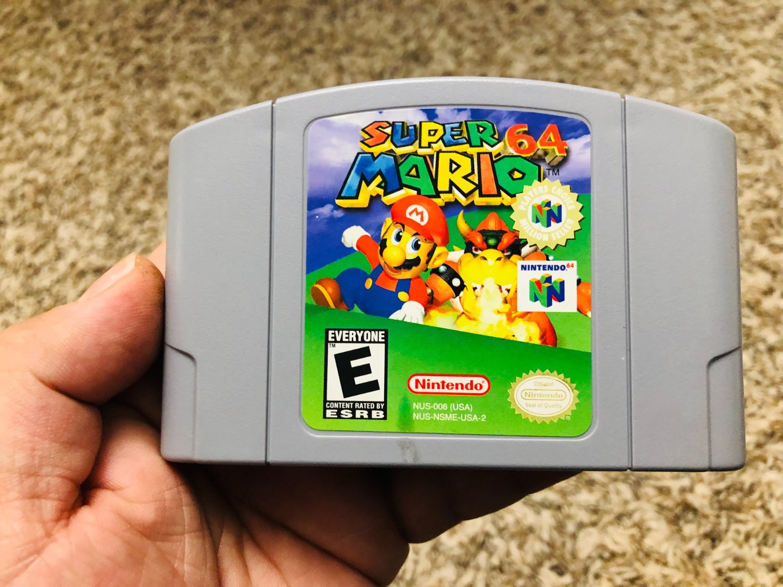 Super Mario 64 (Nintendo 64, 1996) Game Cartridge only Tested Authentic