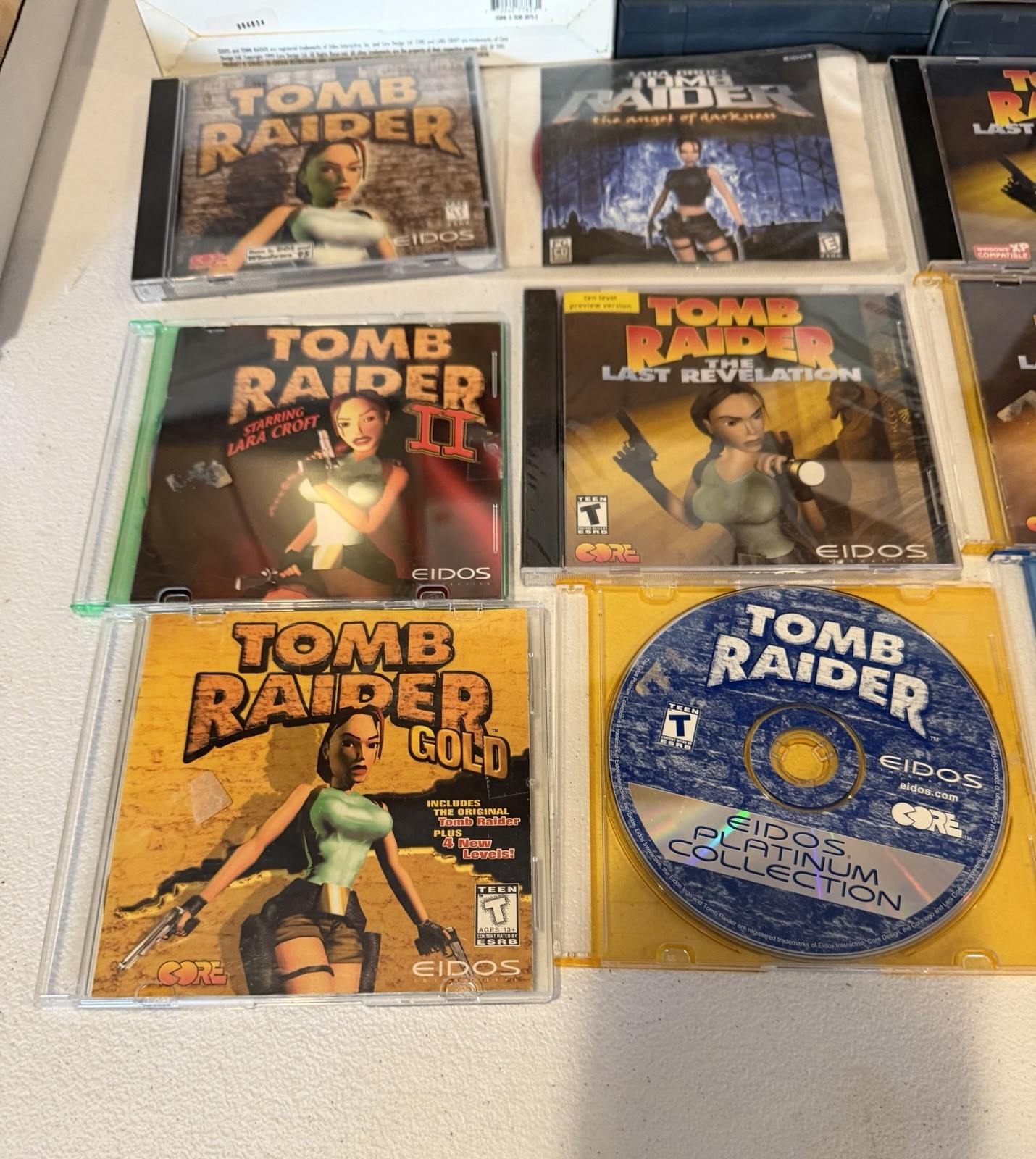Tomb Raider lot of 15 pc games last revelation gold legend unfinished business