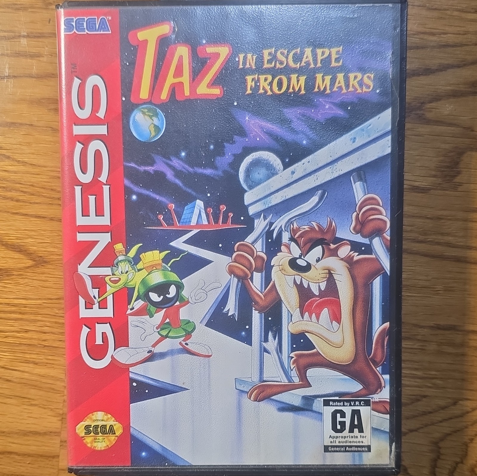 SEGA Taz in Escape From Mars (Sega Genesis) 1 Player Looney Tunes NTSC-U/C