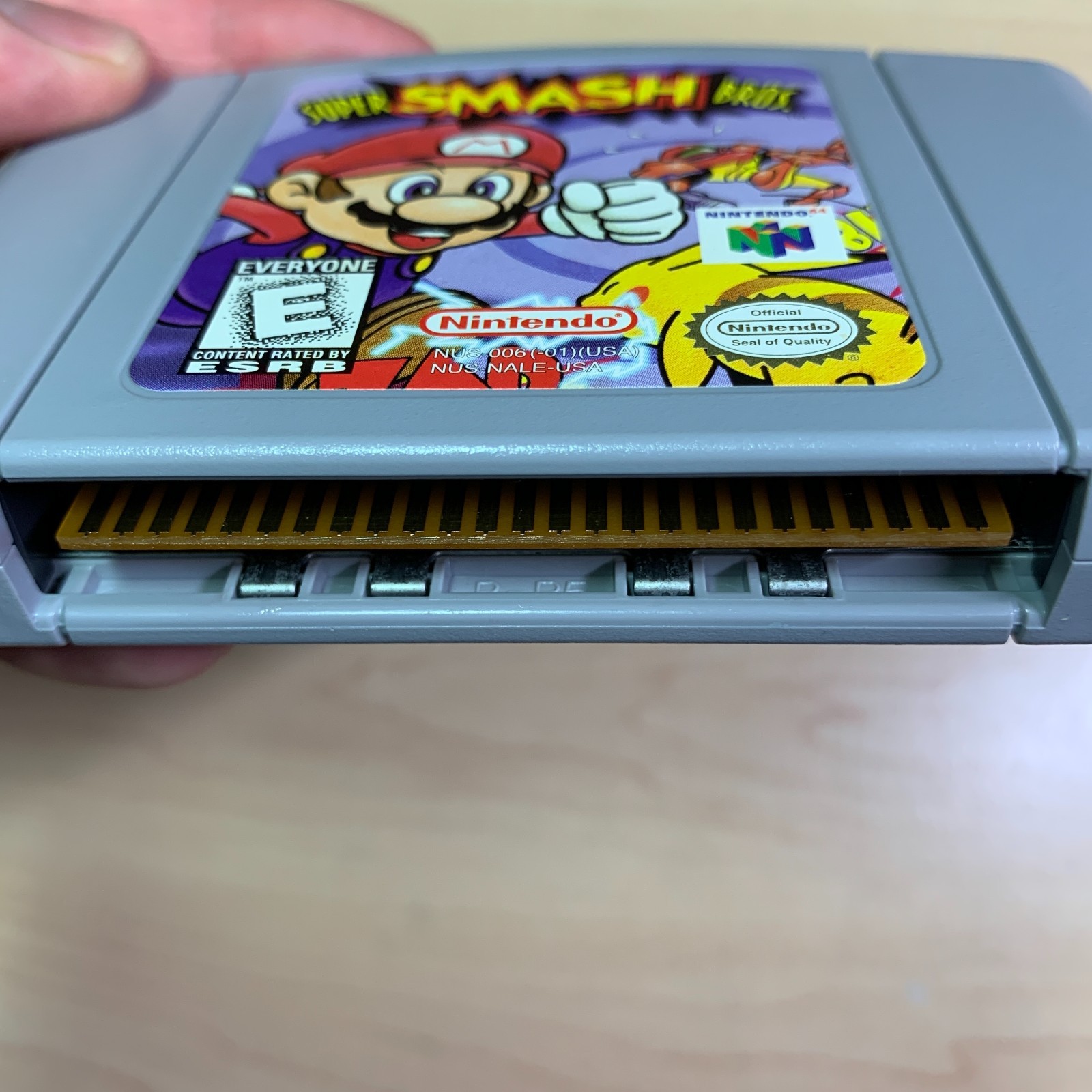 Super Smash Bros Nintendo 64 N64 Authentic 1st Print Cleaned Tested Classic Game