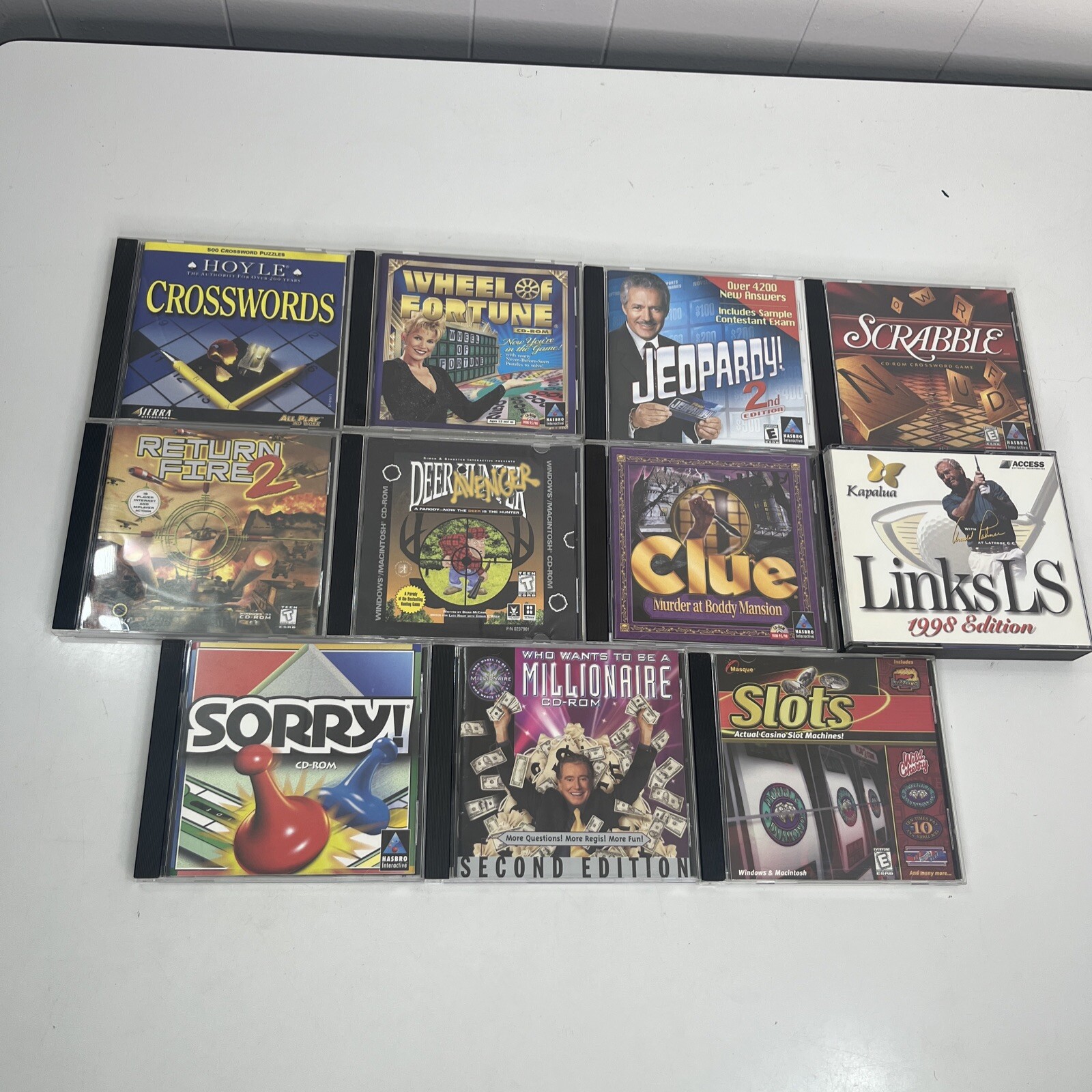 Vintage PC Lot Of Video Games Jewel Cases Various Titles Good Condition