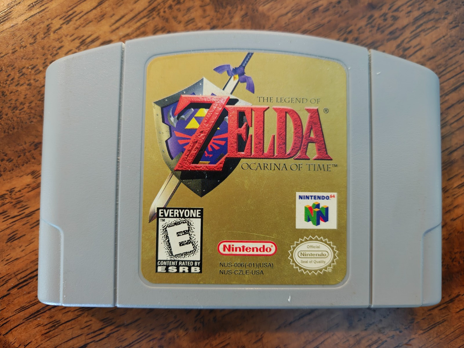 The Legend of Zelda Ocarina of Time Nintendo 64 N64 Authentic Gold Label