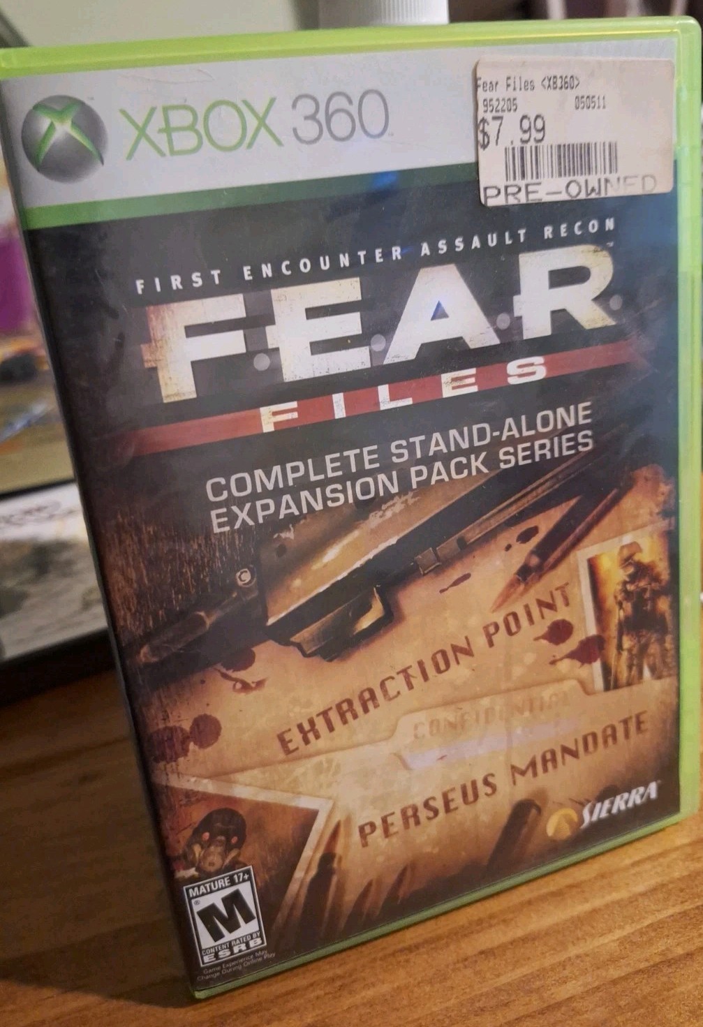 Fear Files – Microsoft Xbox 360 Complete CIB Tested Working Great Condition
