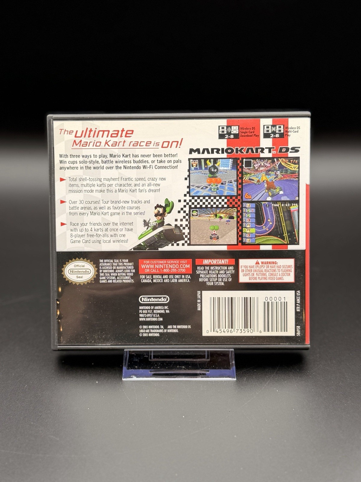 Mario Kart DS Nintendo DS Authentic Game Case Manual Complete In Box