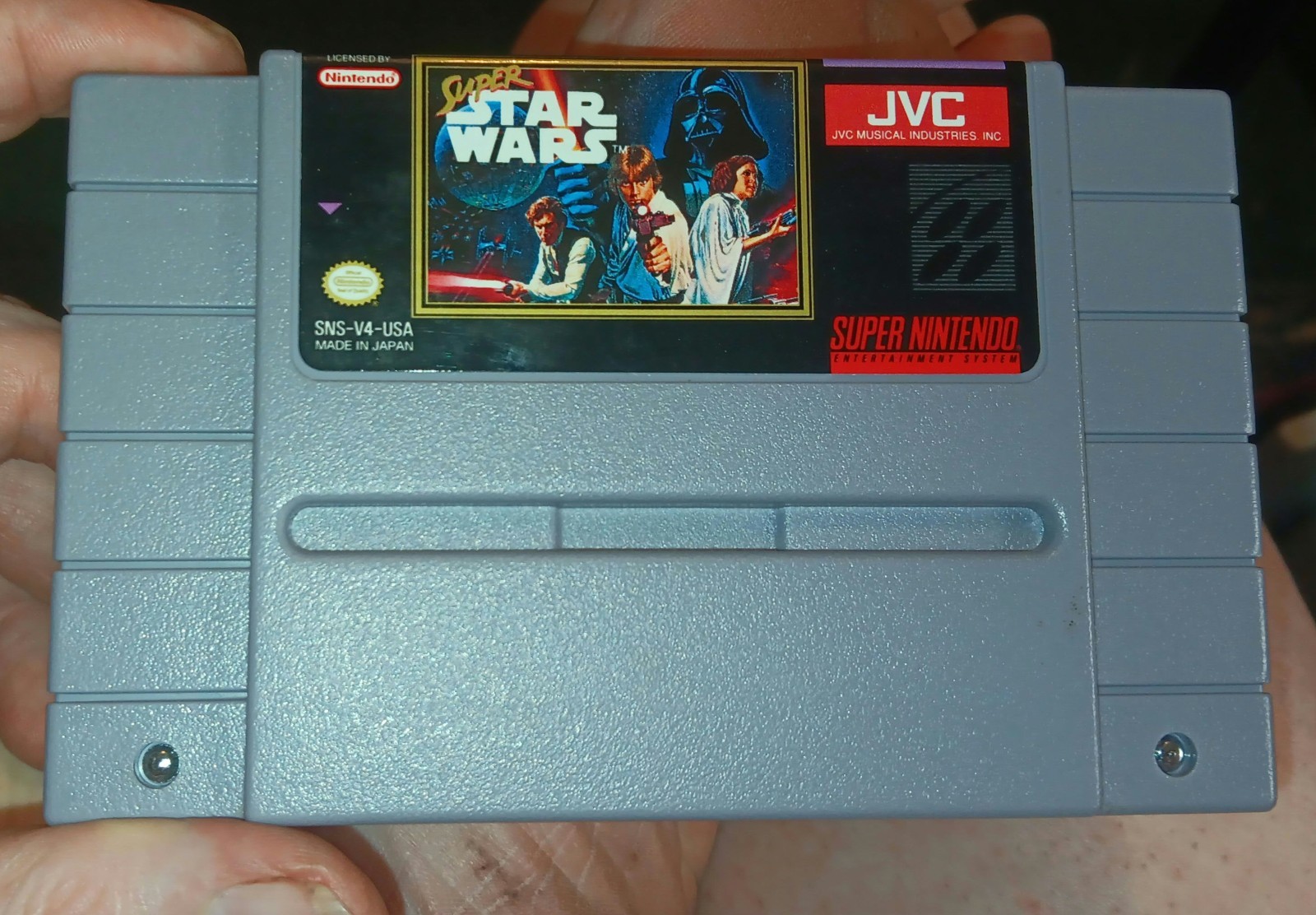 STAR WARS „SUPER“(1991) SNES COMPLETE IN BOX-EXCELLENT! PLAYS!RARE LARGE INSERT!