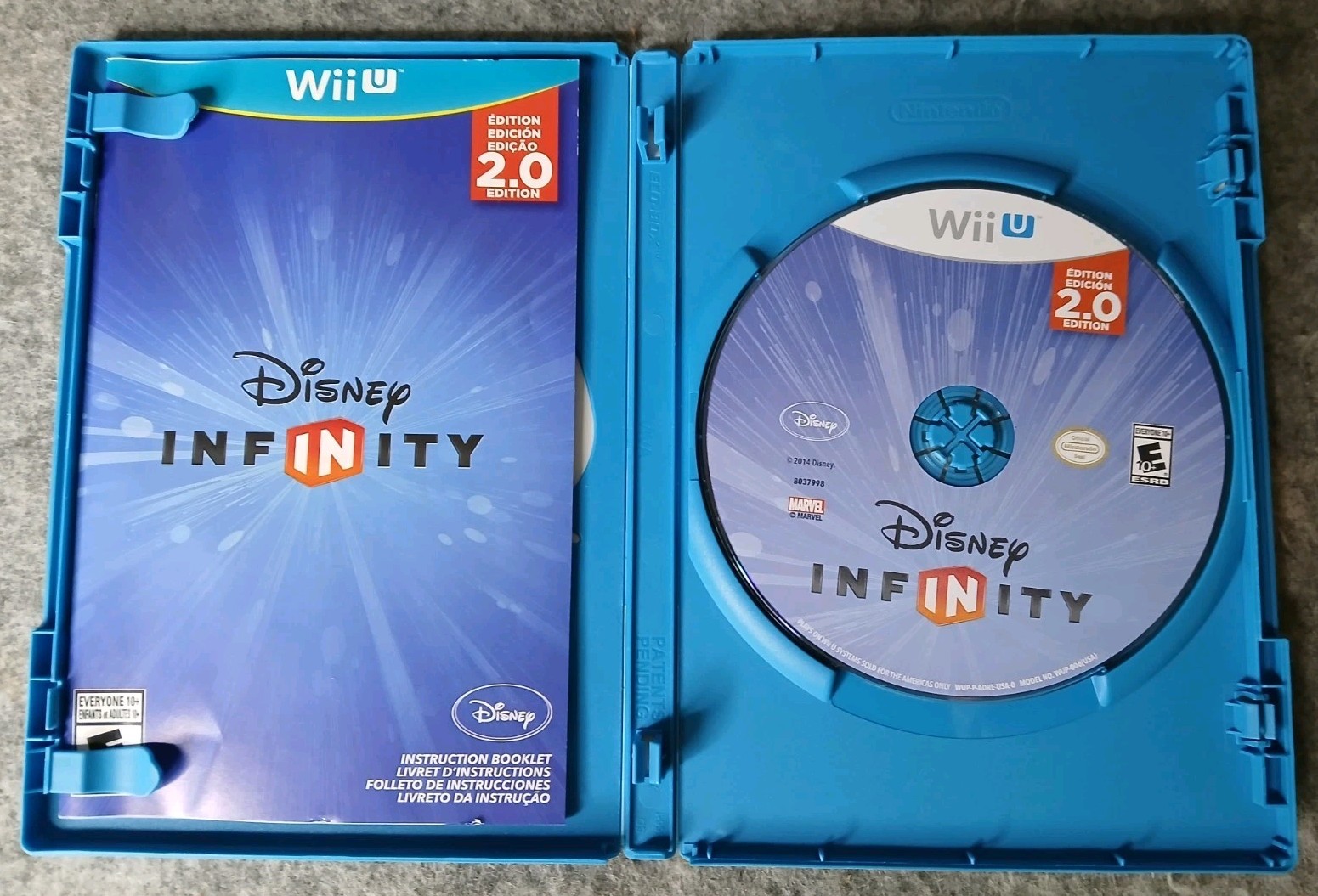 Disney Infinity 2.0 Wii U Game Lot w/ Portal, Figures (Stitch, Wreck-It…