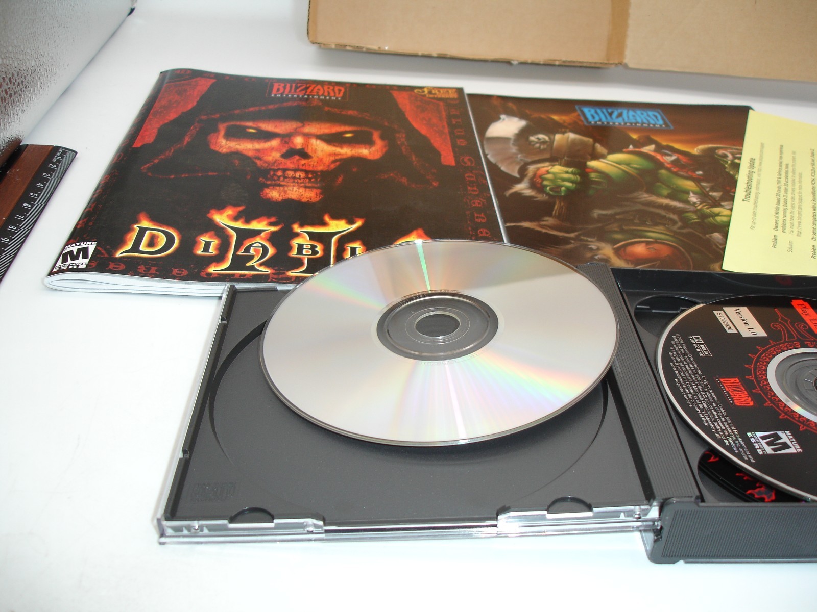 Diablo II Big Box Macintosh PC CD-ROM Game Blizzard 2000 Used Complete