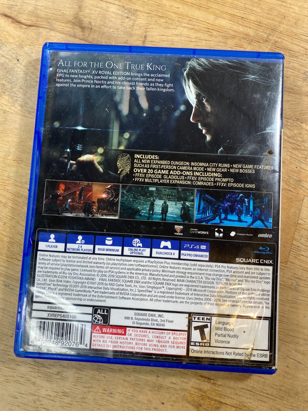 Final Fantasy XV: Royal Edition (Sony PlayStation 4, 2018) – Tested