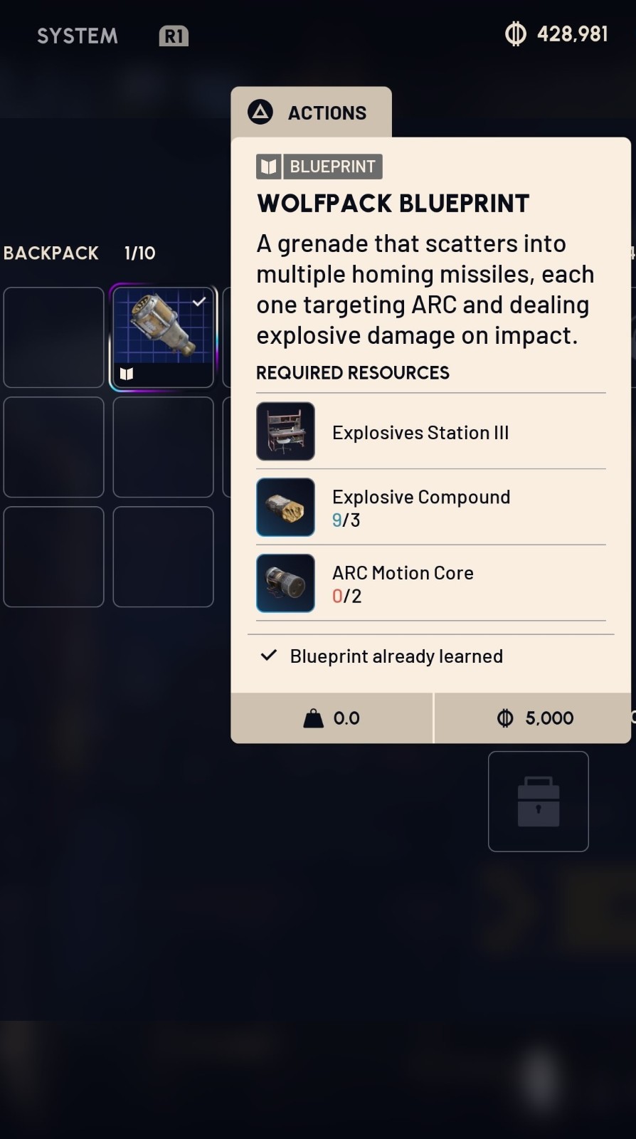 CHEAPEST ARC RAIDERS WOLFPACK BLUEPRINT (ALL PLATFORMS) (FAST DELIVERY)