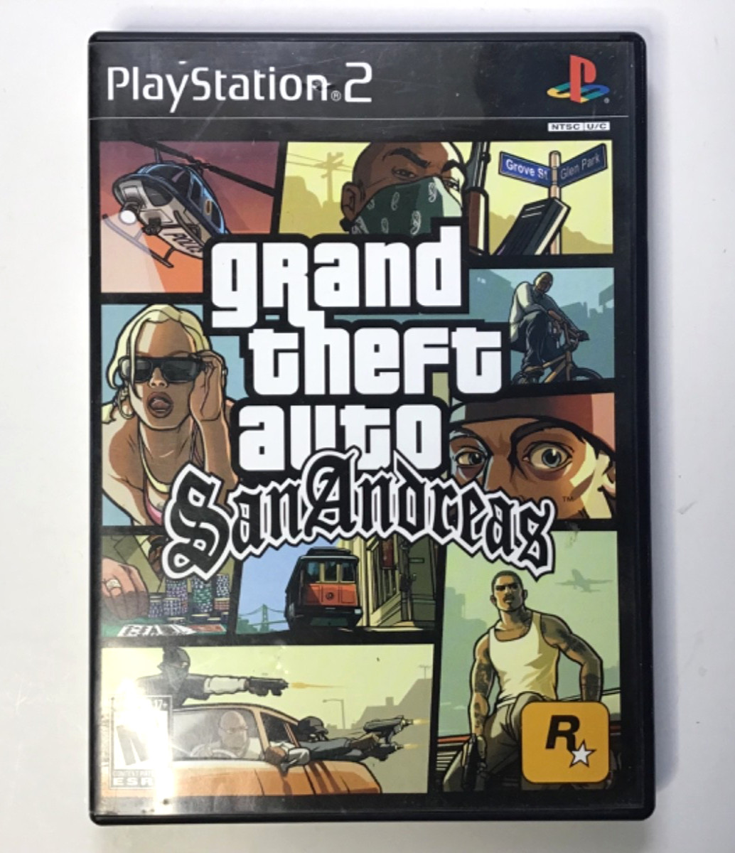 GRAND THEFT AUTO; SAN ANDREAS – PS2 VIDEO GAME – PLAYSTATION 2