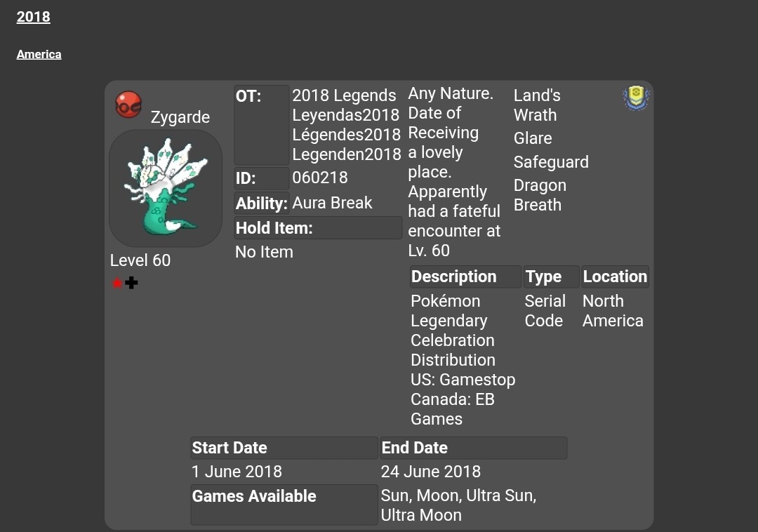 🌟2018 Shiny Zygarde Event | Pokémon Legends: Z-A🌟New HOME Releases