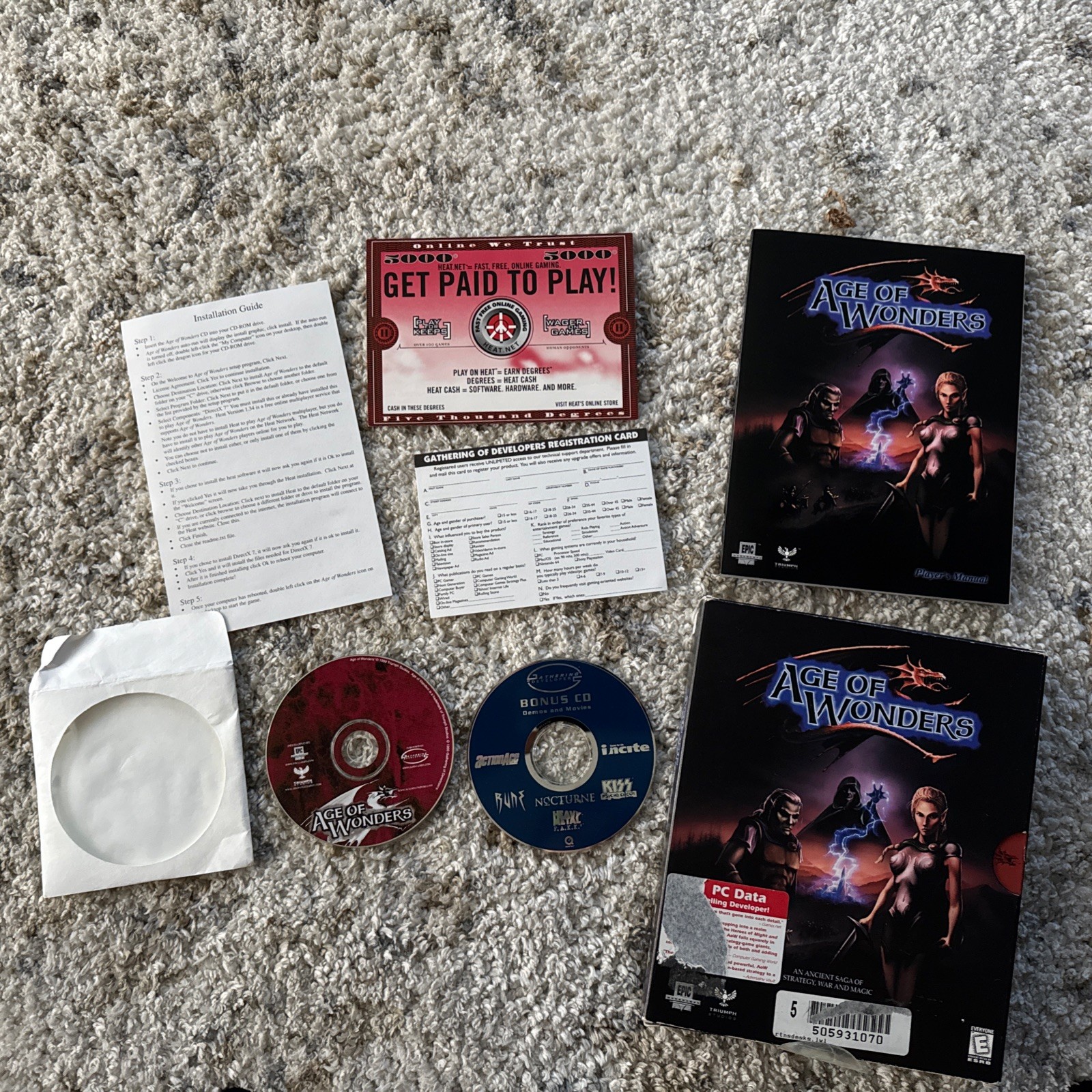 Age Of Wonders Big Box (PC, CD-ROM, 1999) Epic Games – FULLY Complete In Box