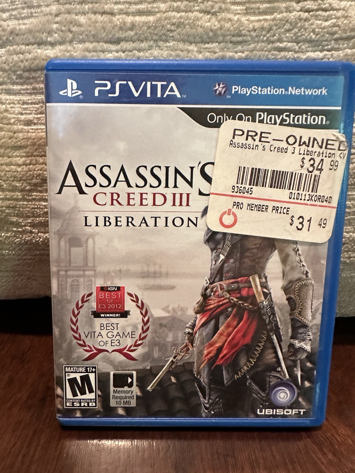 Ubisoft Assassin’s Creed III: Liberation PS Vita M Rated 2012 Assassin’s Creed