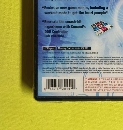 DANCE DANCE REVOLUTION DISNEY CHANNEL EDITION PLAYSTATION 2,PS2 BRAND NEW SEALED