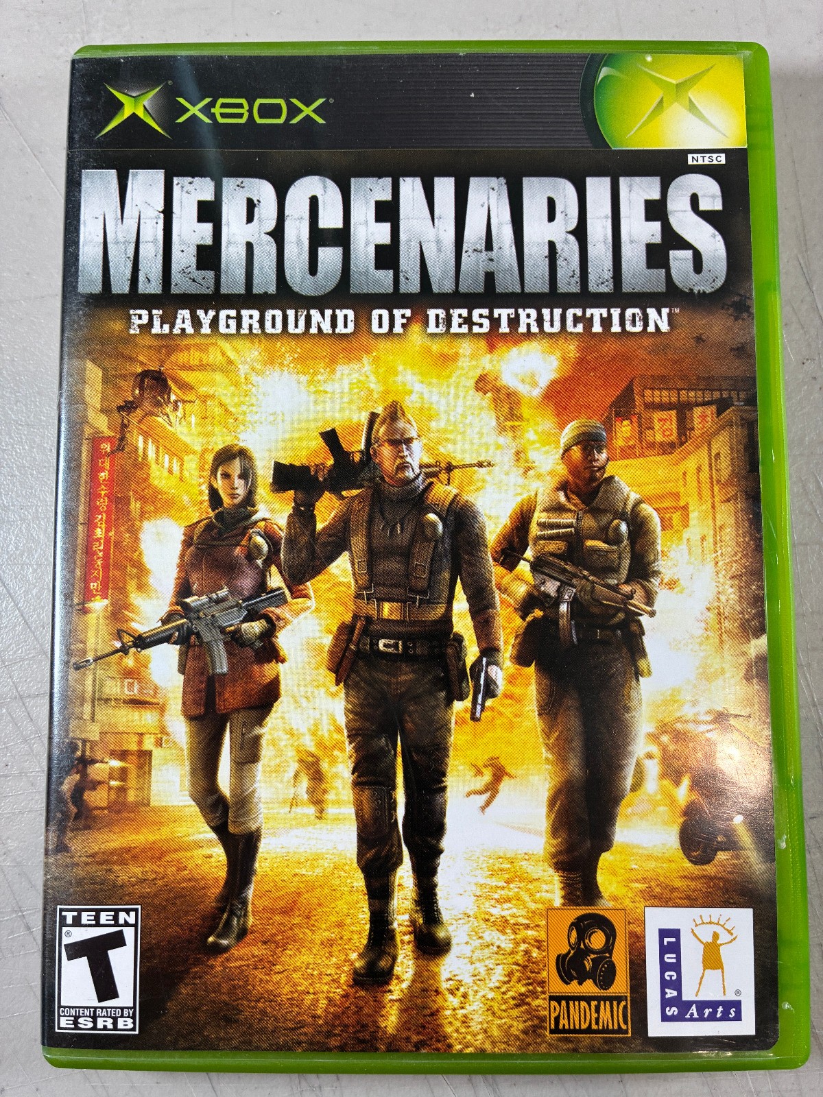 CIB Xbox Mercenaries Playground of Destruction Video Game Complete w/ Manual