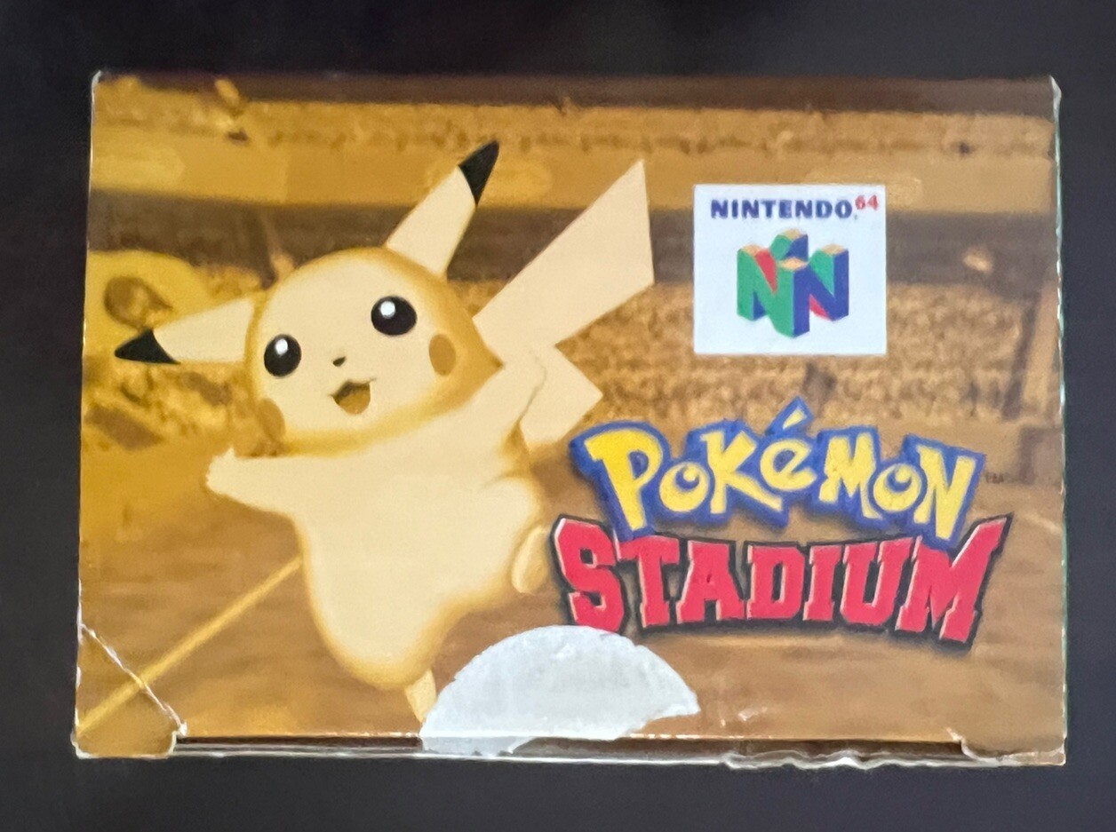 Pokemon Stadium N64 Nintendo 64 with Transfer Pack And Manual Tested Authentic