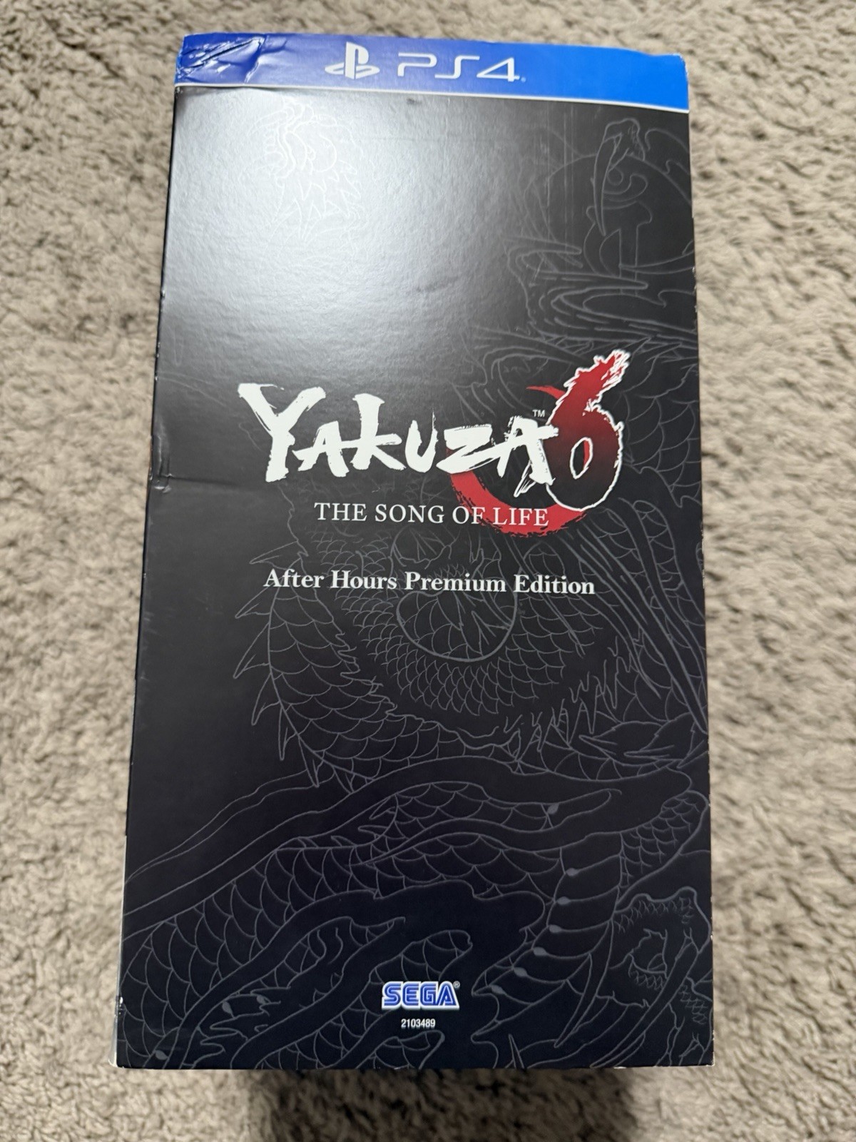 Yakuza 6 The Song of Life After Hours Premium Edition PlayStation 4 PS4 No Glass