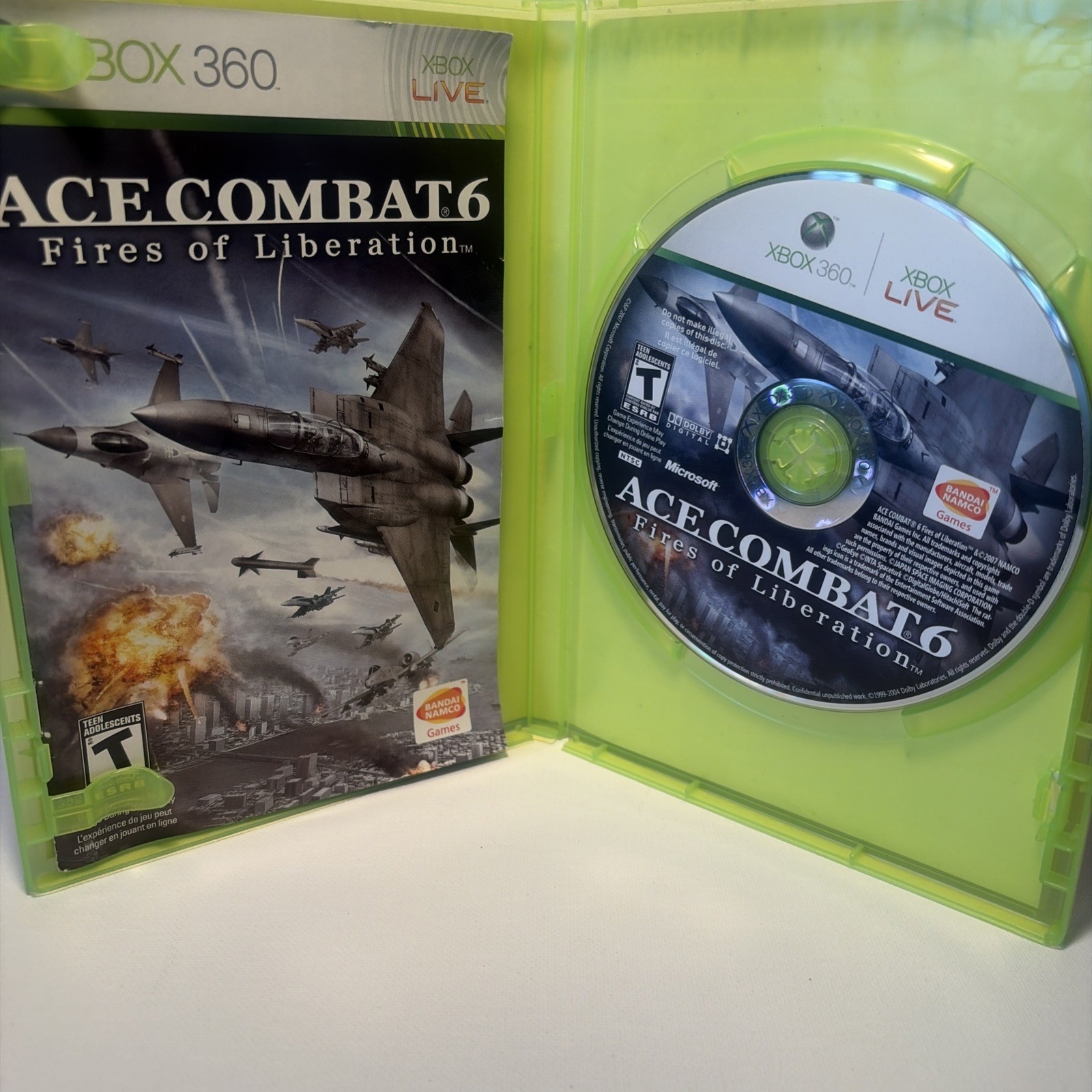 Ace Combat 6: Fires of Liberation (Microsoft Xbox 360, 2007)
