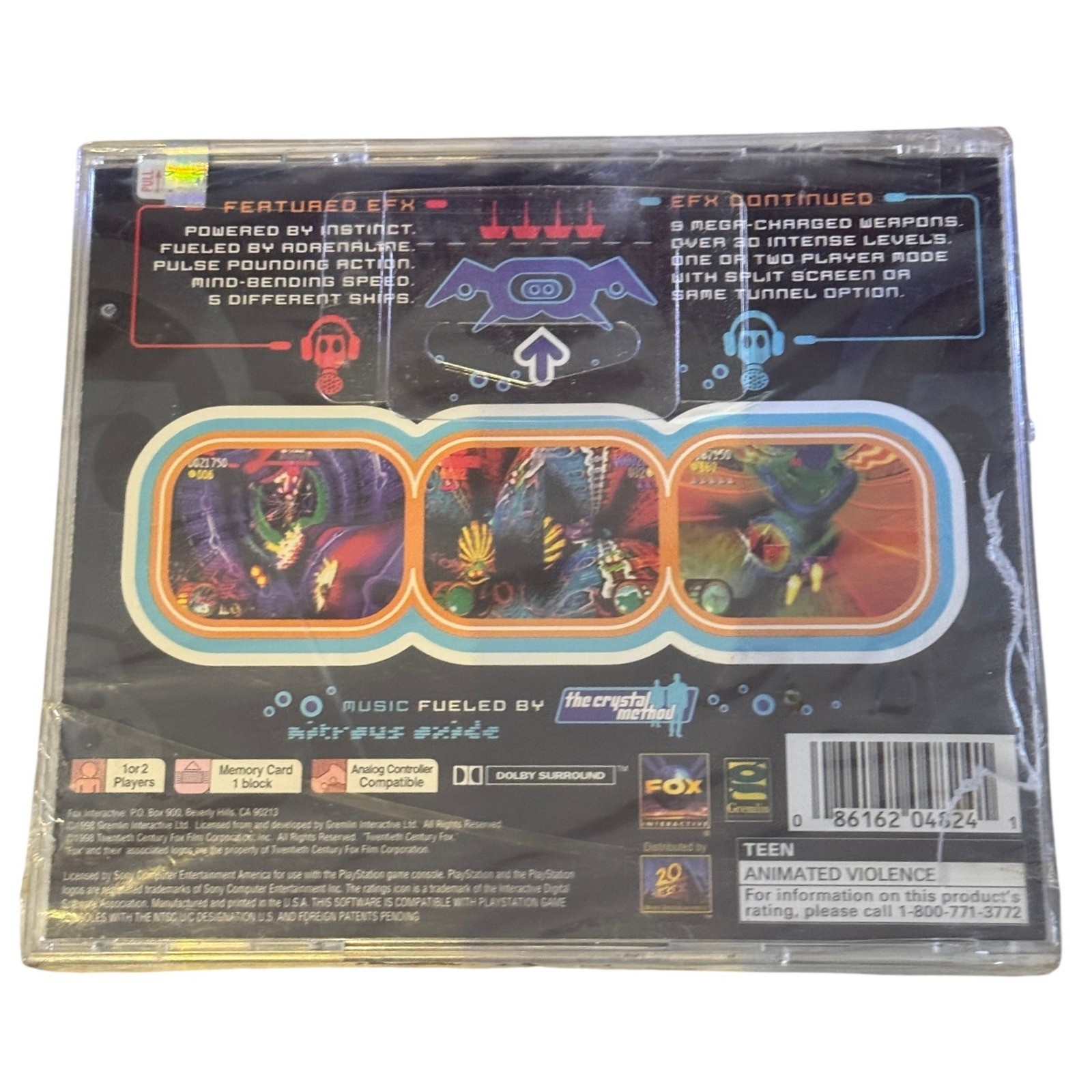 N2O Nitrous Oxide Sony PlayStation 1 PS1 Game New Sealed SLUS-00637 Fox