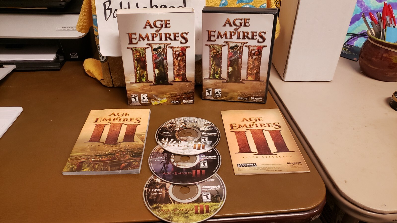 CIB AGE OF EMPIRES III 3 PC CD ROM VIDEO GAME W/ DUST SLEEVE