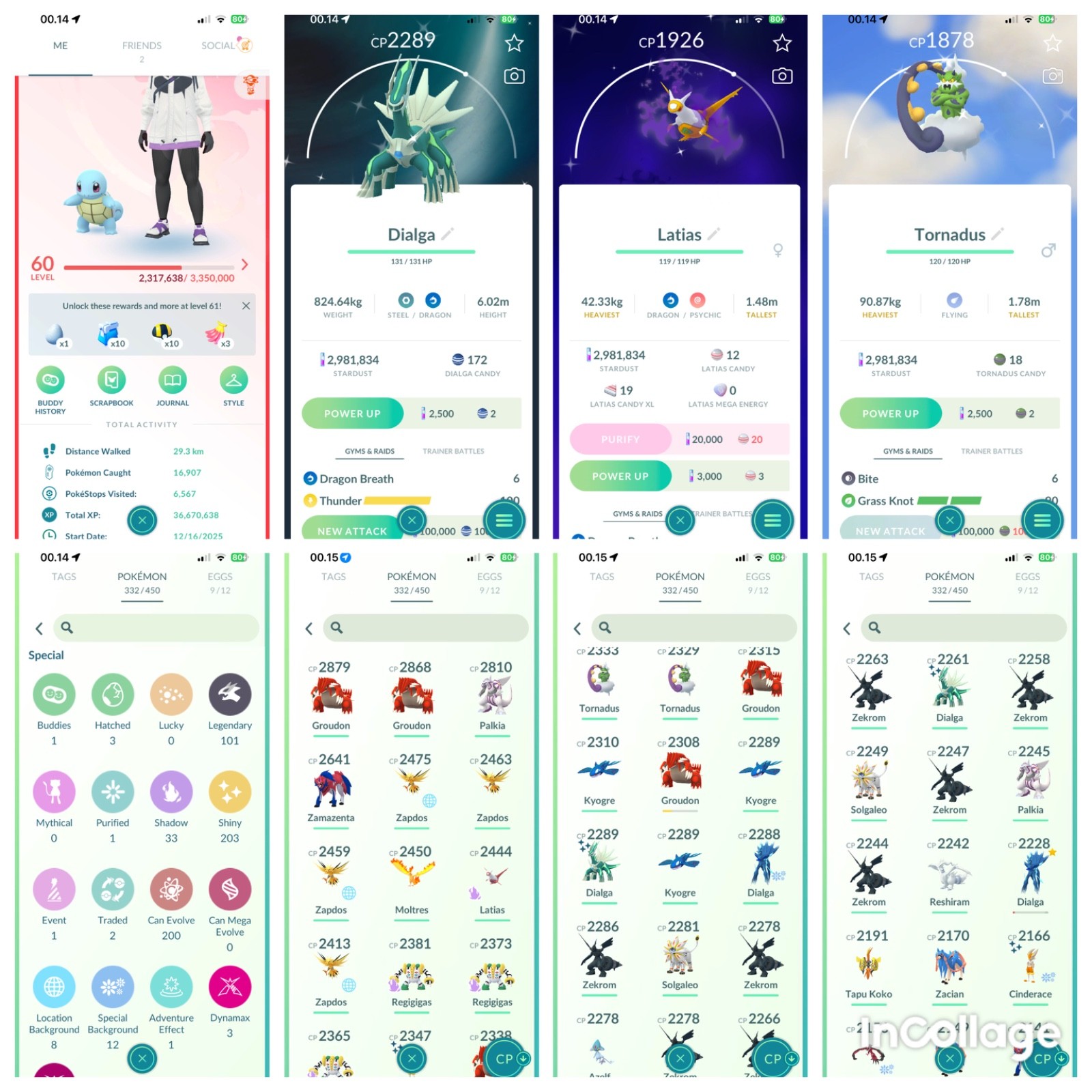 Poke AccGo|Lvl60|101 Legendaries|203 Shinies|Instan Deliver 24/7