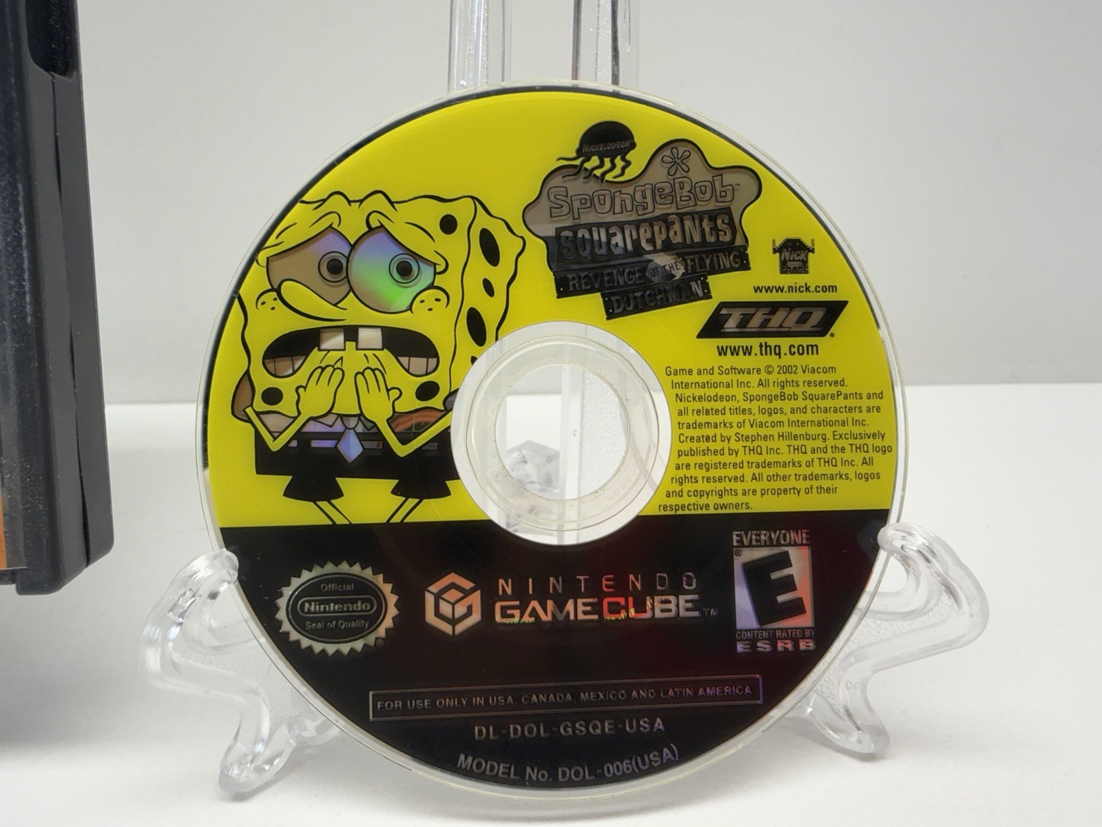 SpongeBob SquarePants: Revenge of the Flying Dutchman (GameCube, 2002) No Manual