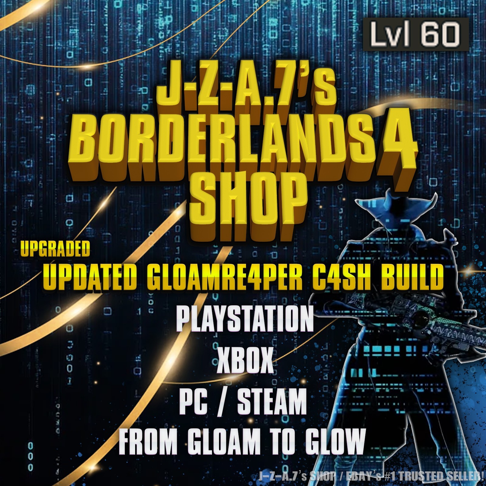 Borderlands 4✨ UPDATED GLOAMRE4PER 2.0 C4SH BUILD BL4 GEAR ✅PC-PS-XBOX✨MOXSY