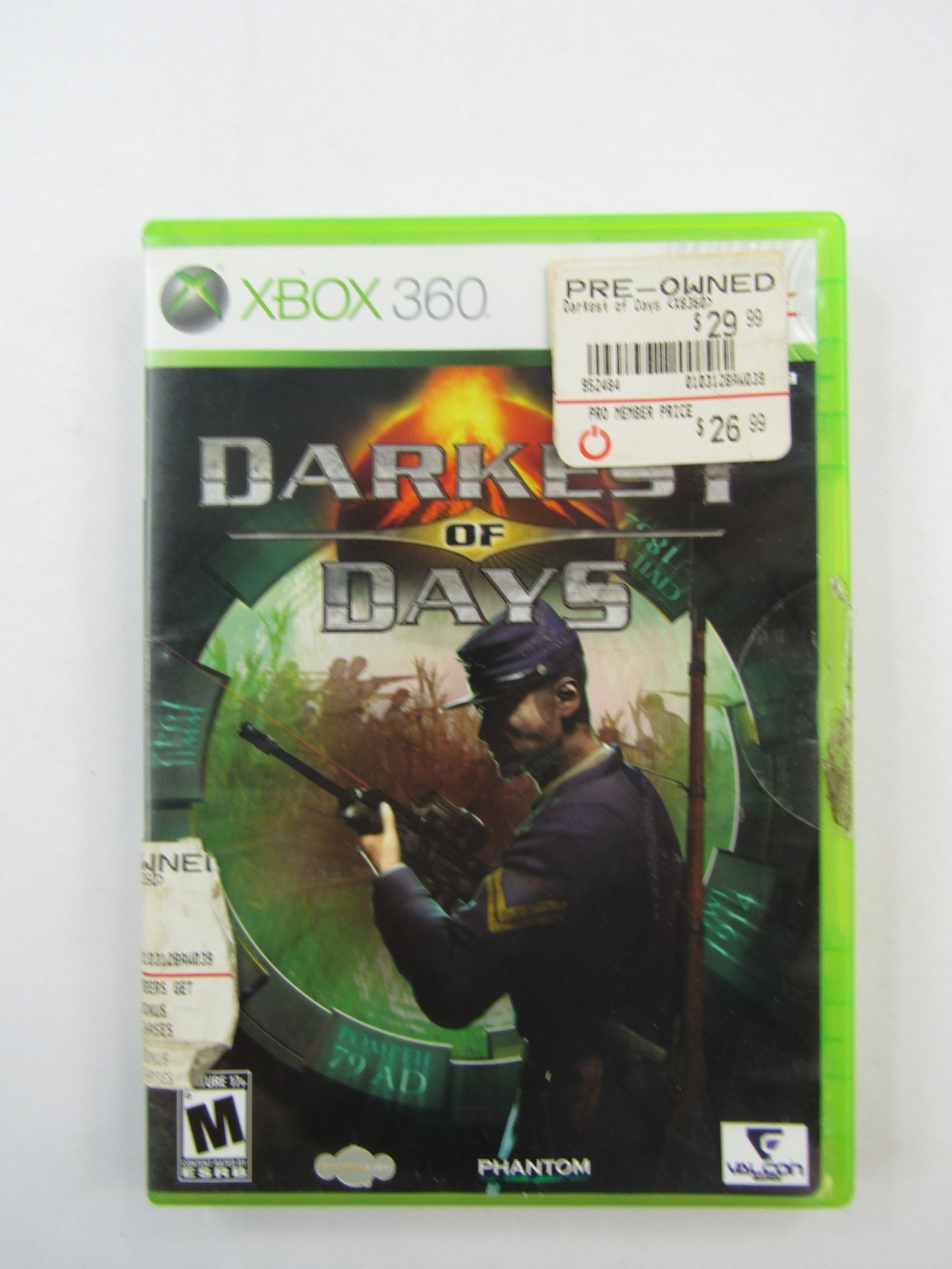 Darkest of Days XBOX 360 Video Game Valcon Shooter CIB Complete