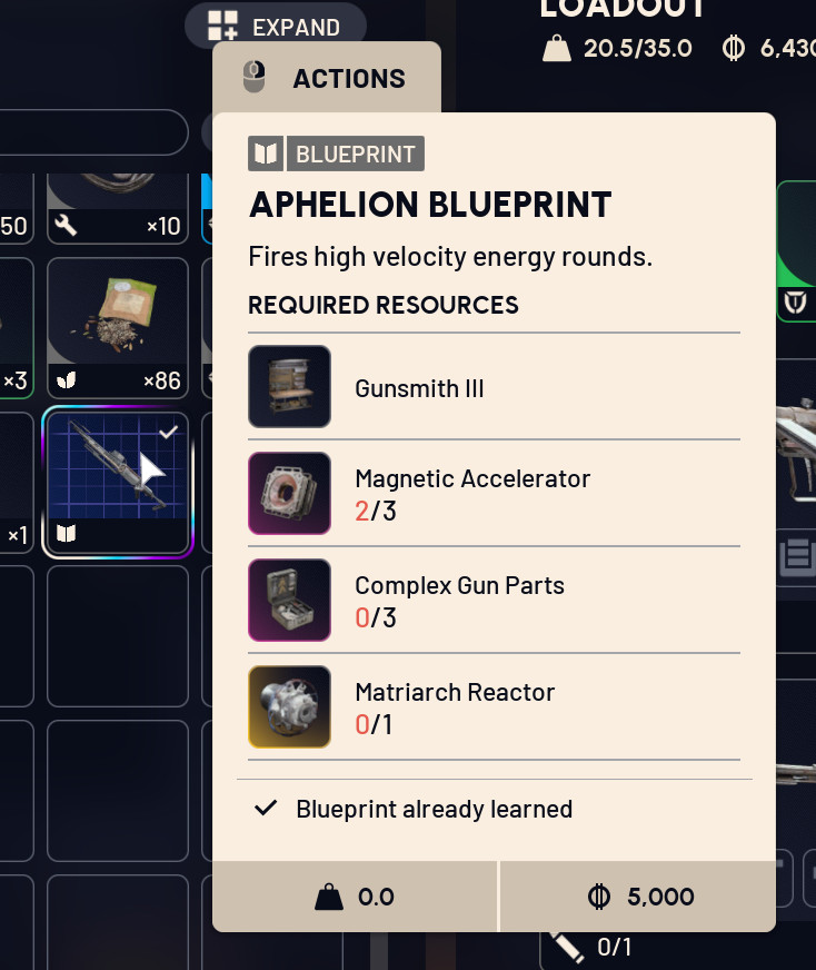 Aphelion Blueprint Arc Raiders – Steam