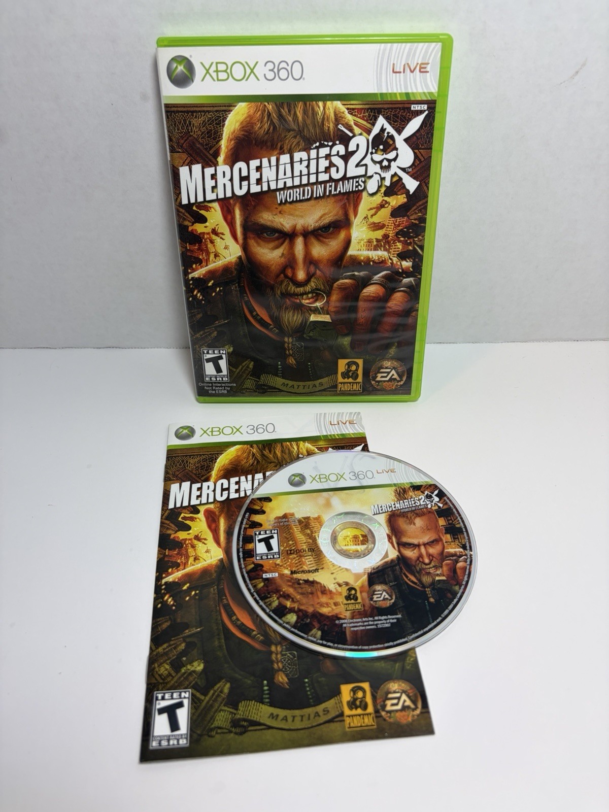 Mercenaries 2: World in Flames (Xbox 360) Complete – Good Disk – Tested