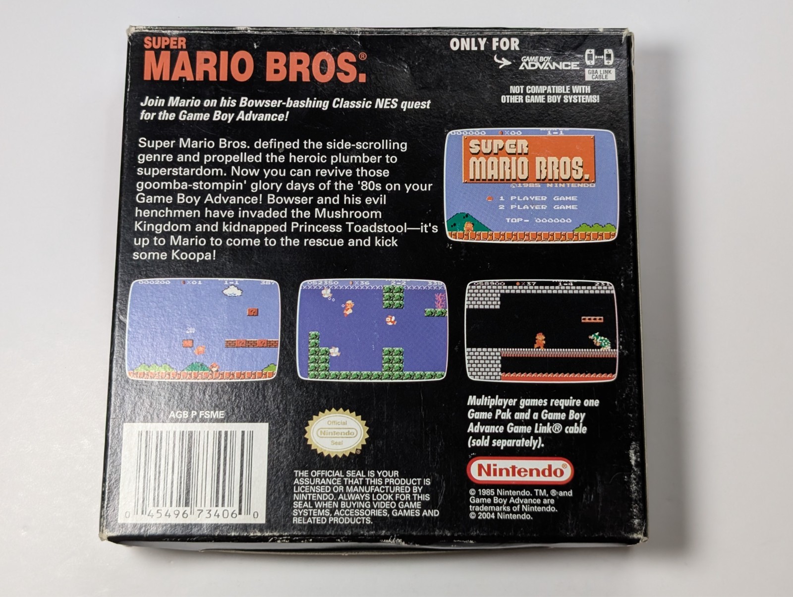 Super Mario Bros Classic NES Series Game Boy Advance authentic