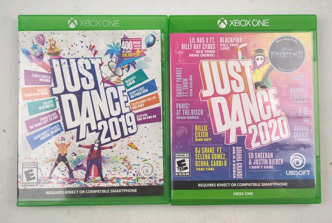 Just Dance 2019 & 2020 Xbox One 2 Game Dancing Bundle Lot CIB Party Kids Kinect