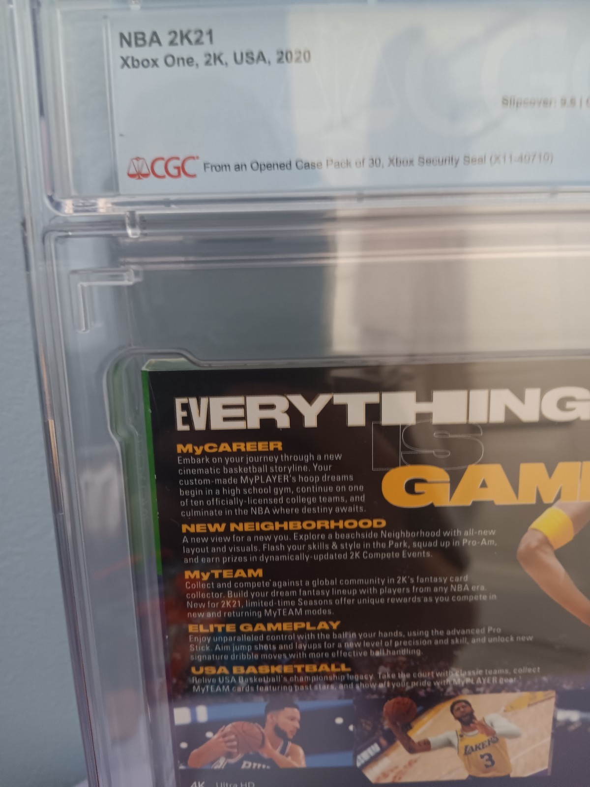 2K NBA 2K21 Mamba Forever Edition Xbox One CGC 9.8 Sealed E 2020
