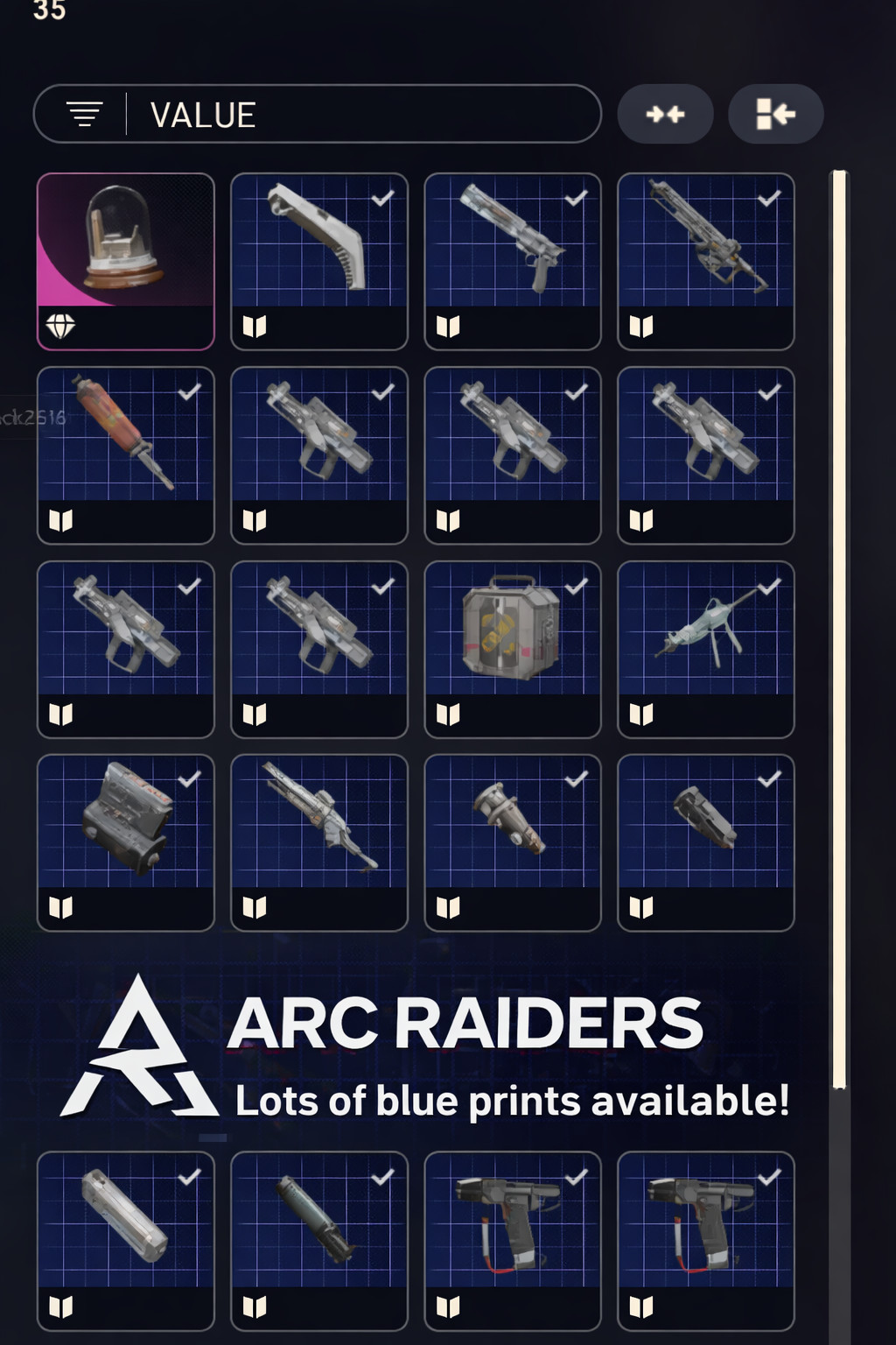 ARC Raiders Blueprint – Pick Your Blueprint (Bobcat Tempest, Vulcano, & More)