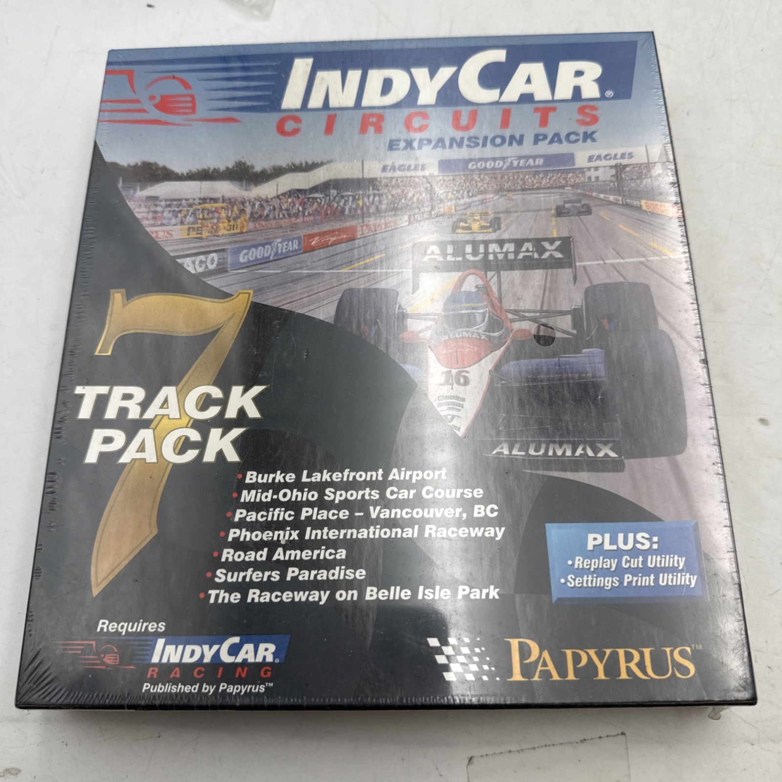 Papyrus INDY CAR Circuits Expansion PACK BIG BOX PC CD ROM Game 1996 NEW SEALED