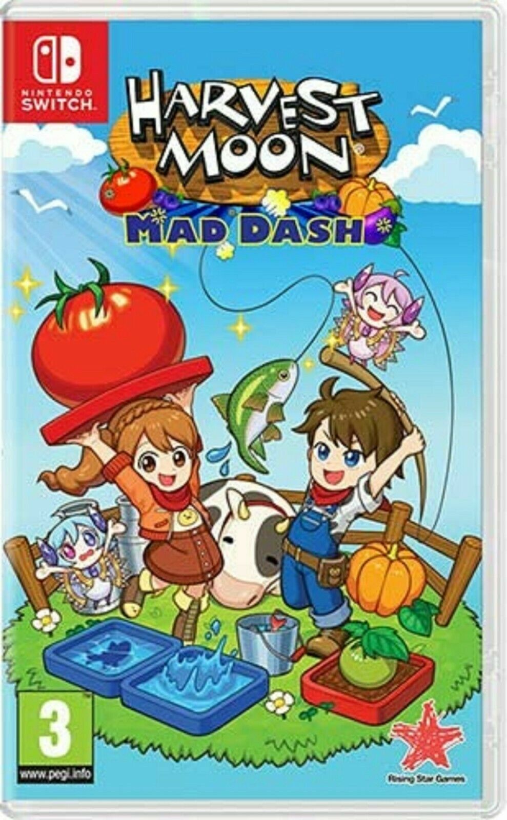 Harvest Moon Mad Dash Nintendo Switch EXCELLENT Condition CARTRIDGE VERSION