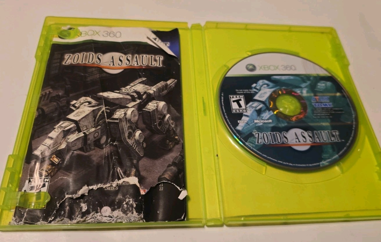 Zoids Assault (Xbox 360, 2008 ATLUS) Authentic Disc Complete CIB Manual