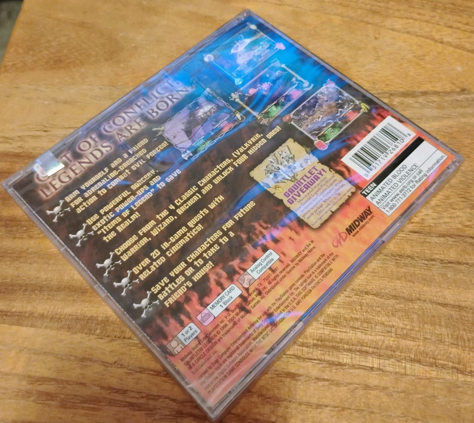 Gauntlet Legends – Sony PlayStation 1 Factory Sealed With Hang Tag