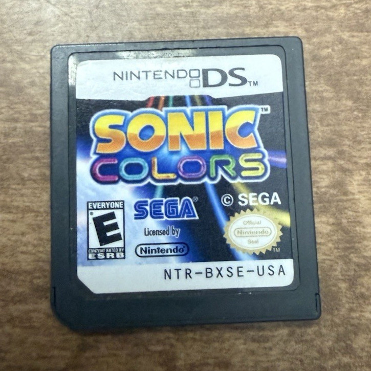SEGA Sonic Colors Nintendo DS Game Cartridge Only E NTSC-U/C Sonic the Hedgehog