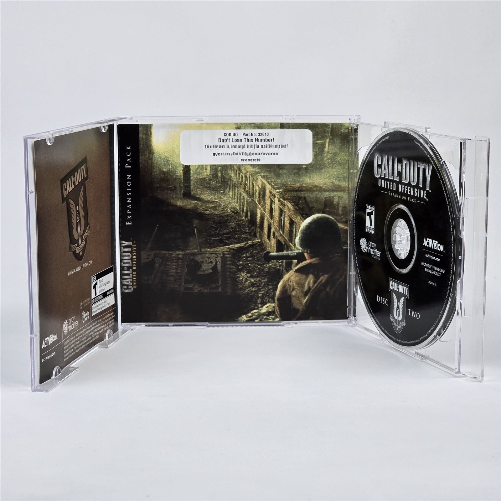 Call of Duty: United Offensive Expansion (PC CD-ROM) Jewel CIB COMPLETE with Key