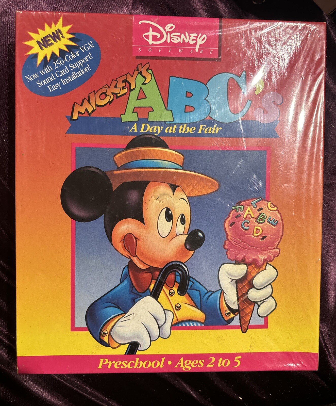Disney Software Mickey’s ABC’s A Day at the Fair/IBM/pc Game