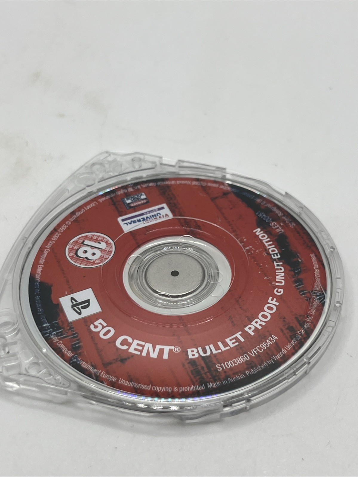50 Cent: Bulletproof — G Unit Edition (Sony PSP, 2006) Game UMD Only Tested