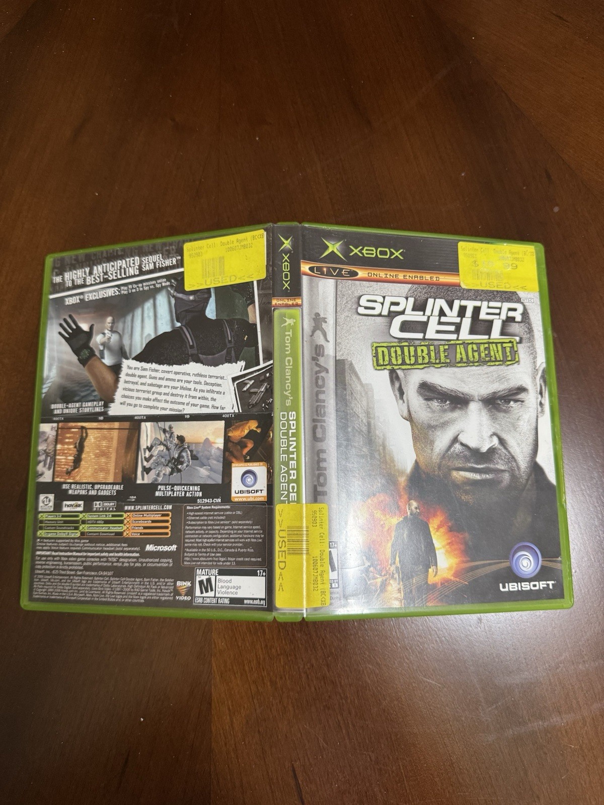 Tom Clancy’s Splinter Cell: Double Agent Xbox NO MANUAL