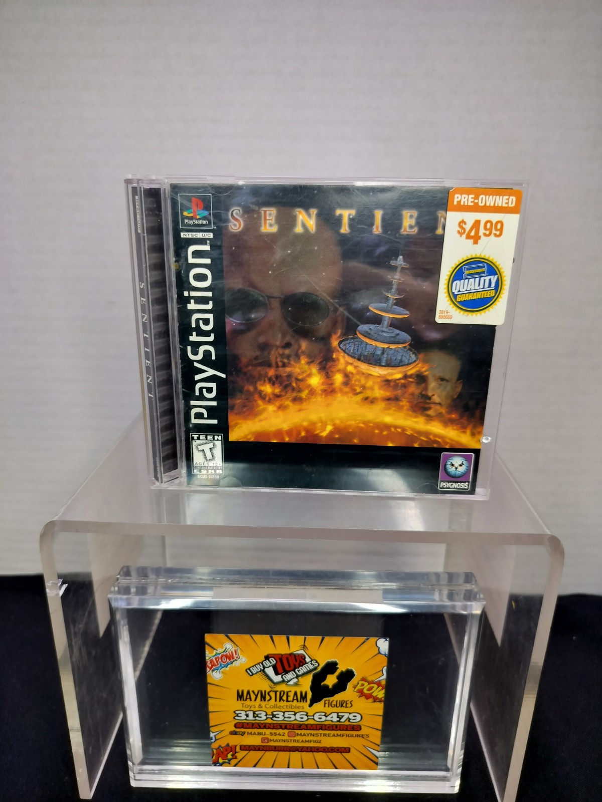 Sentient (Sony PlayStation 1, 1996) CIB AS-IS UNTESTED